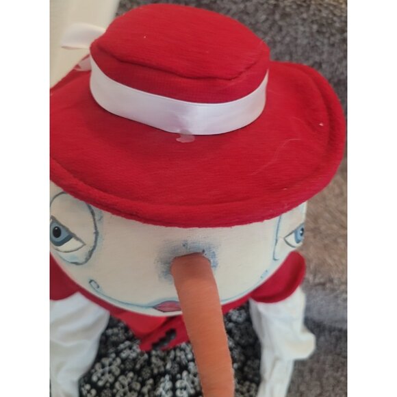 Joe Spencer Maddie Snowlady Fabric Doll Hand Painted Face 34.5" Halloween Decor - Picture 9 of 12